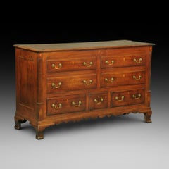 George III Mahogany Lancashire Mule Chest