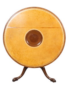 George III Mahogany Leather Top Games Table