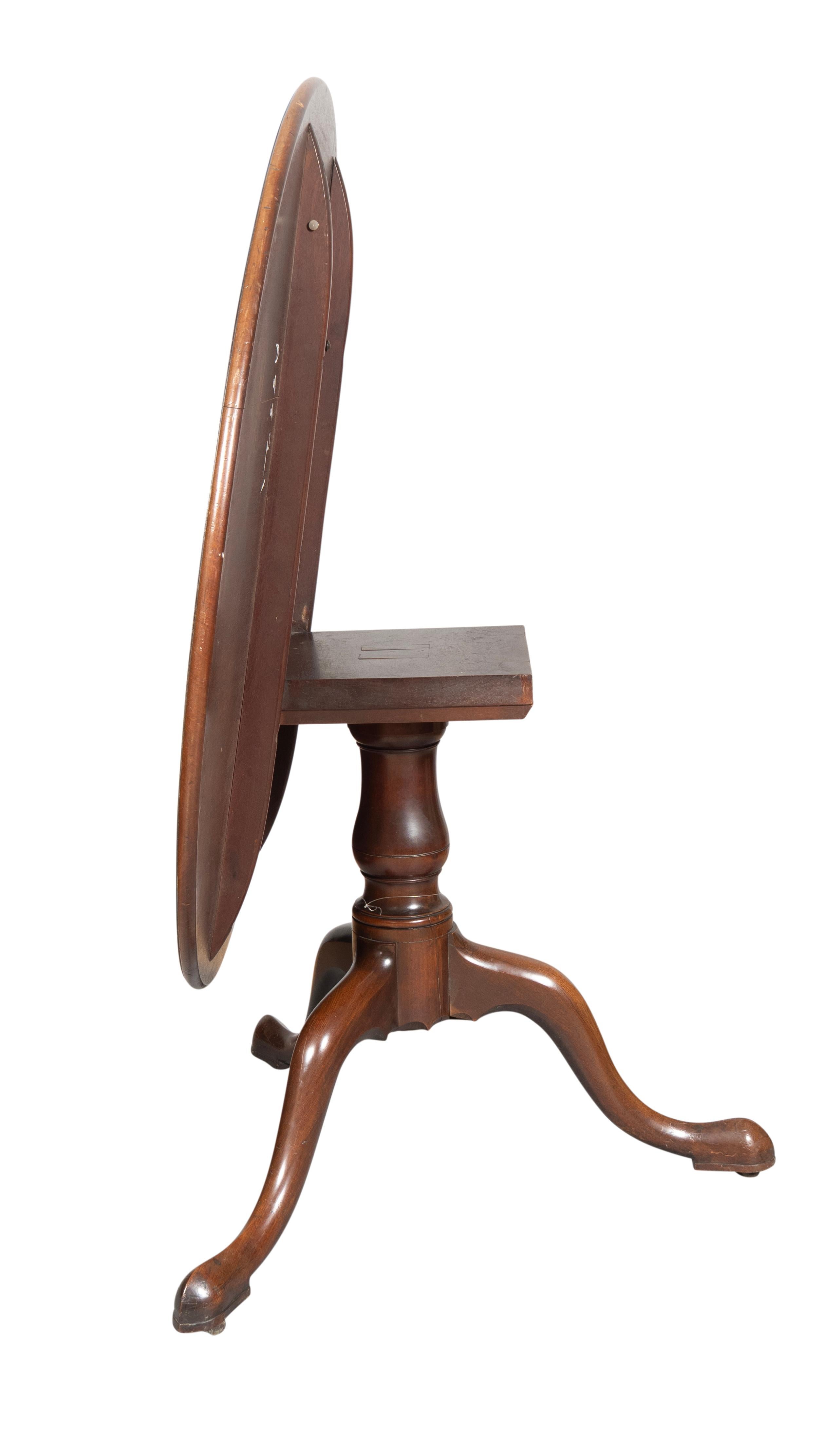 George III Mahagoni Lederplatte Spieltisch (George III.) im Angebot