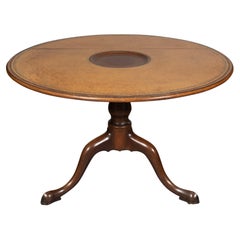 Antique George III Mahogany Leather Top Games Table