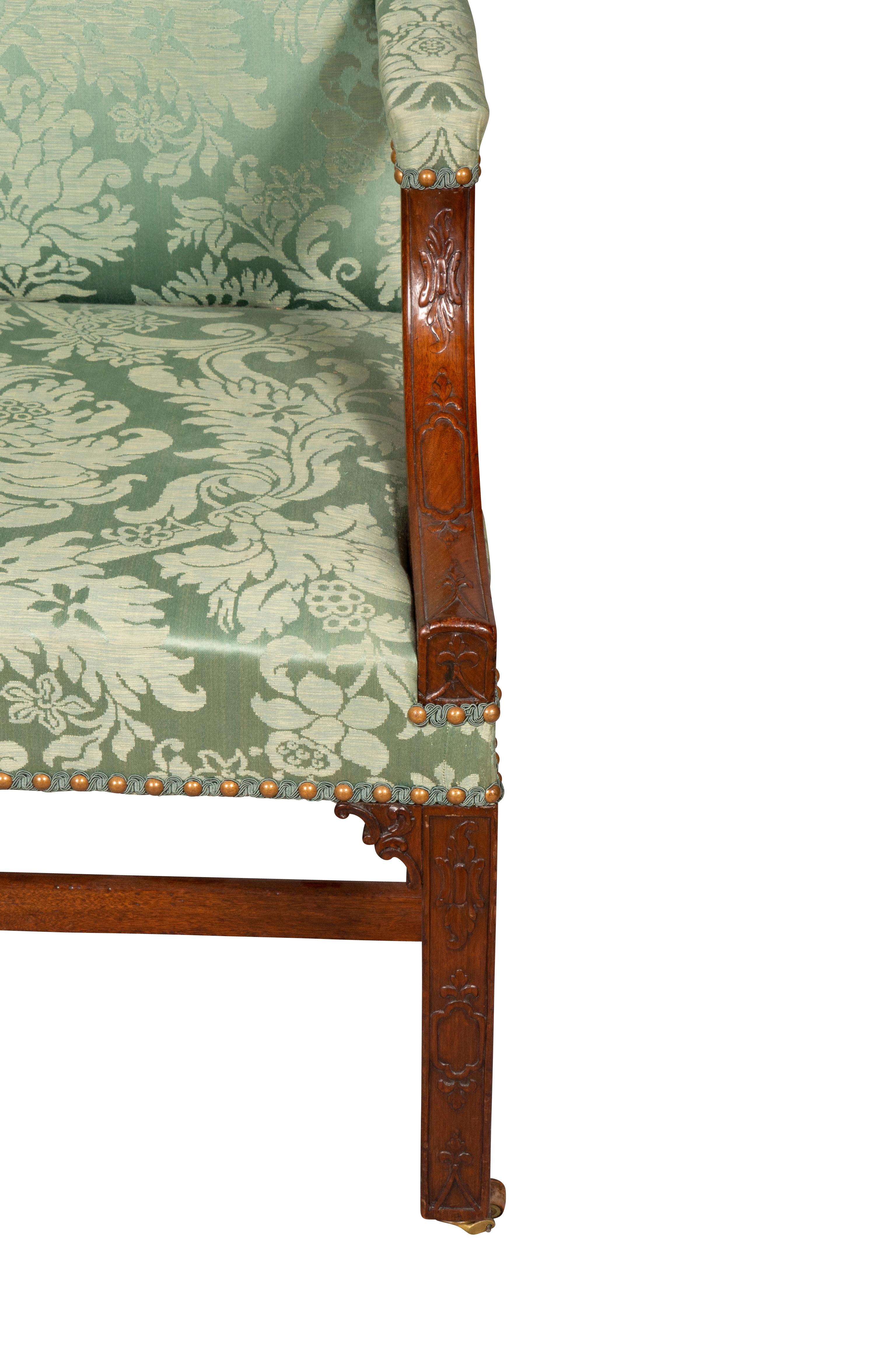 George III Mahogany Library Armchair 5
