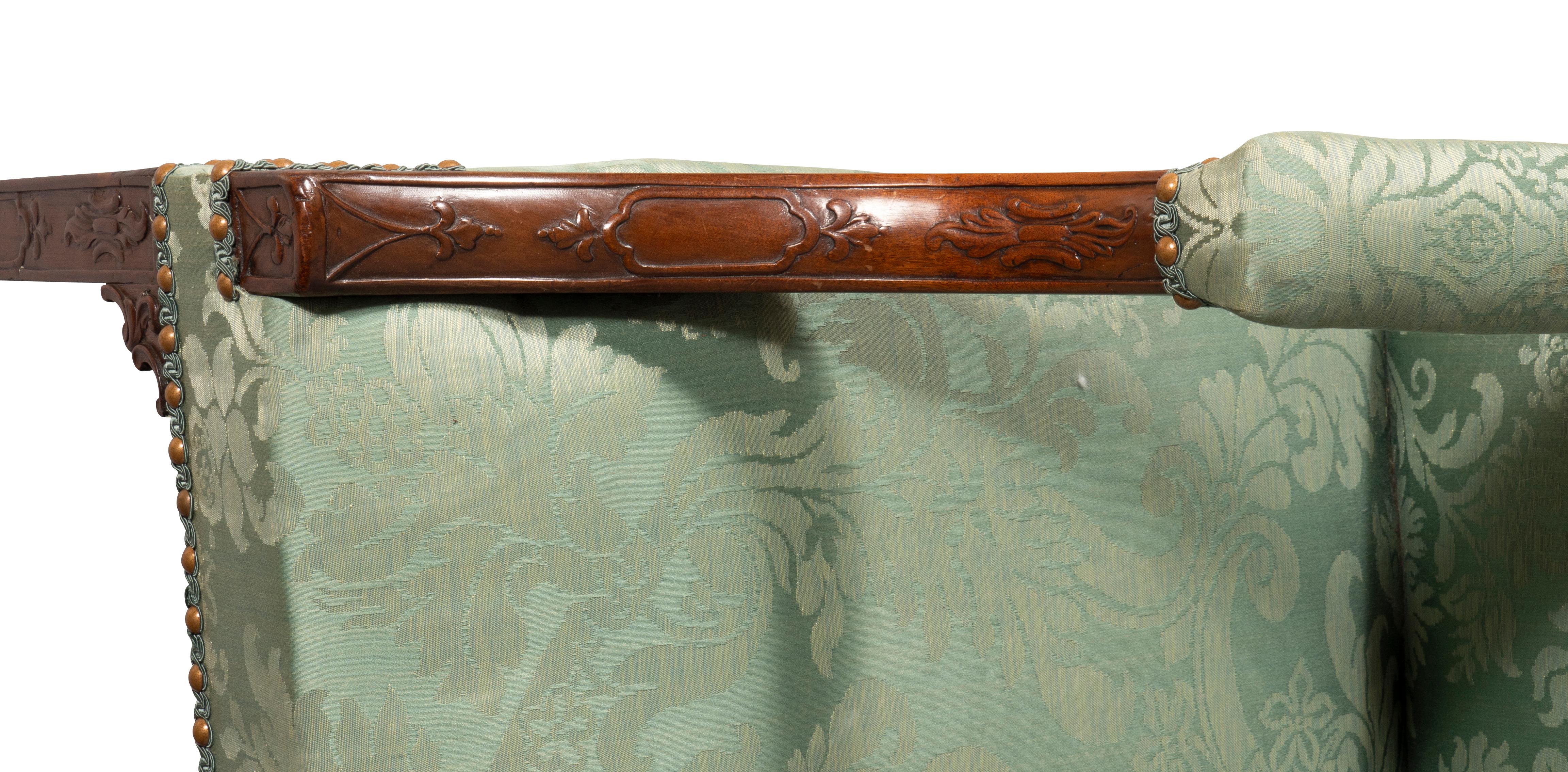George III Mahogany Library Armchair 7
