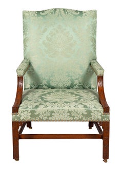 George III Mahogany Library Armchair