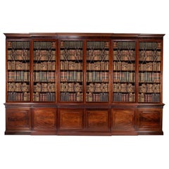 An Incredible and Stately George III Mahogany Library Bookcase, 18th Century An Incredible and Stately George III Mahogany Library Bookcase, 18th Century