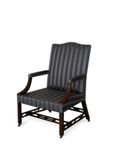 George III Mahogany Library Chair