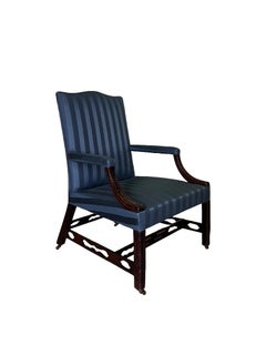 George III Mahogany Library Chair