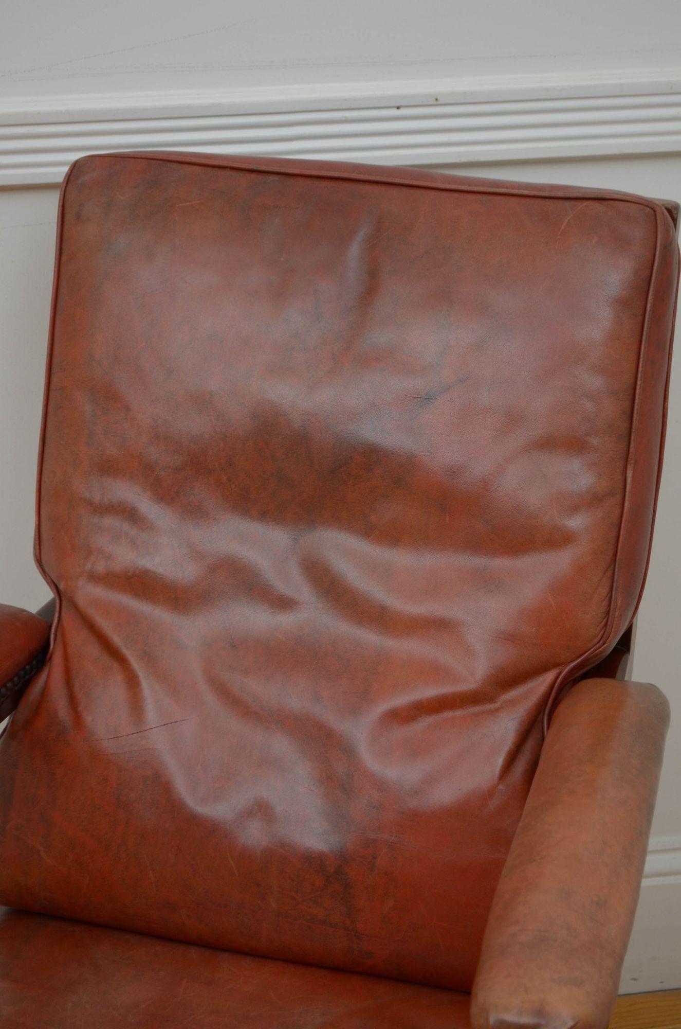 Library Chair aus Mahagoni im George-III-Stil im Angebot 2