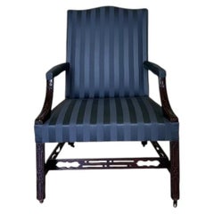 George III Mahogany Library Chair