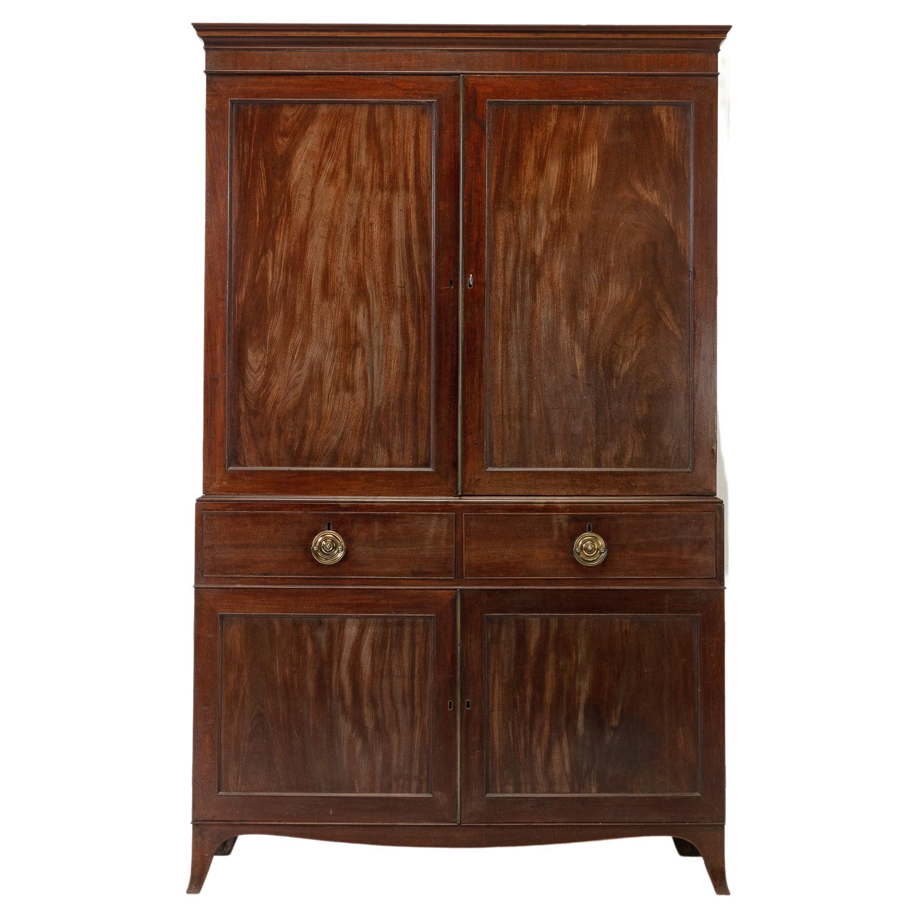 English Oak Linen Press For Sale at 1stDibs