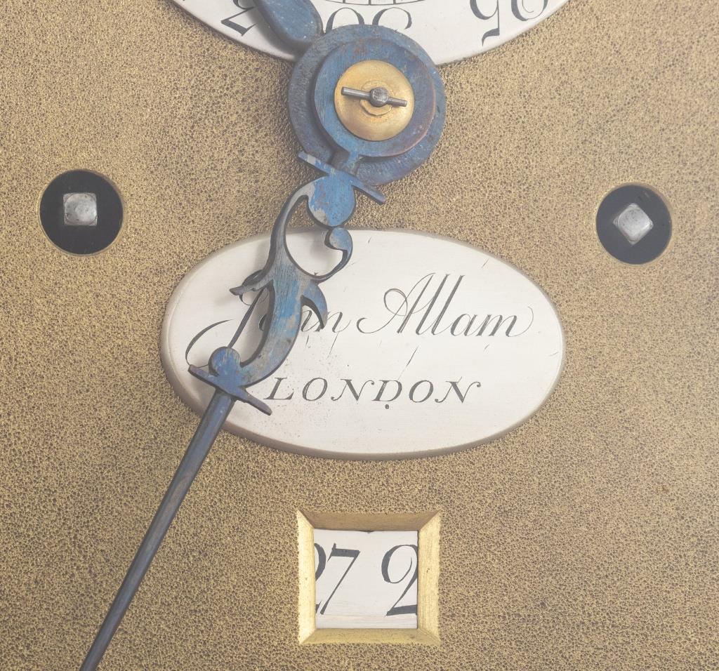 George III Mahogany Longcase Clock by John Allam For Sale 3