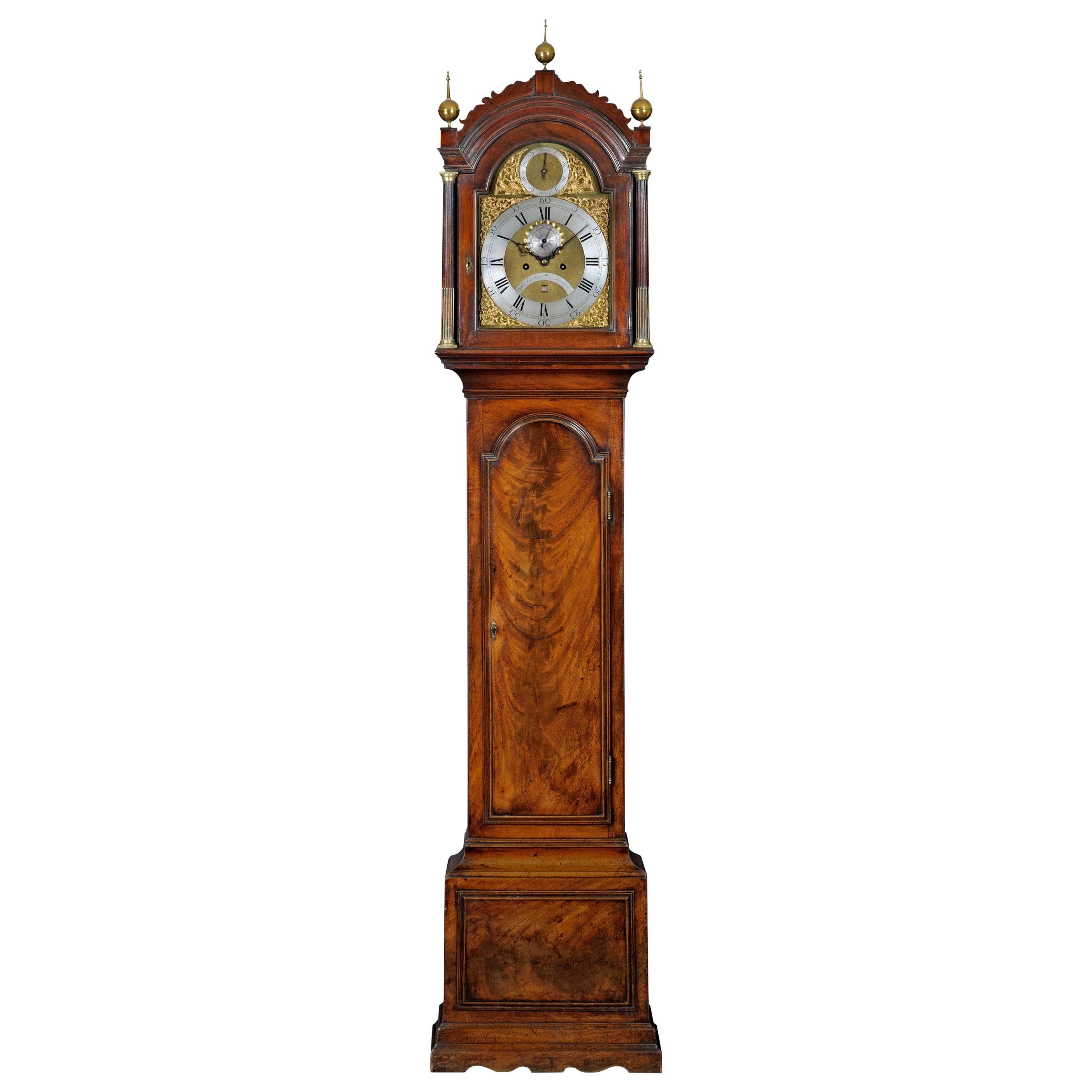 Antique 18th Century Mahogany Longcase Clock by Thomas Gardner of London