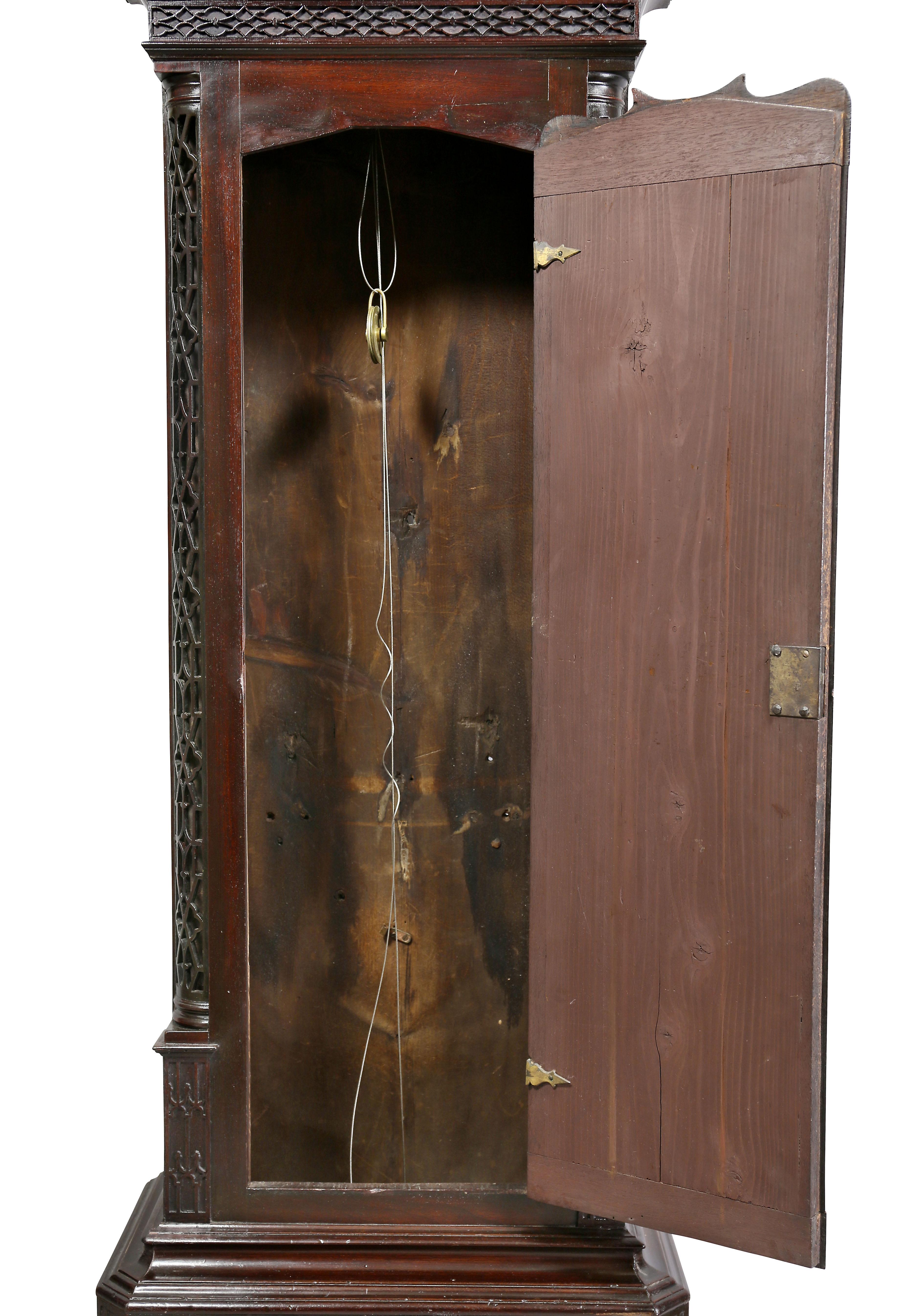 Longcase-Uhr aus Mahagoni aus der George-III-Periode von William Taylor aus Whitehaven, Cumbria im Angebot 3