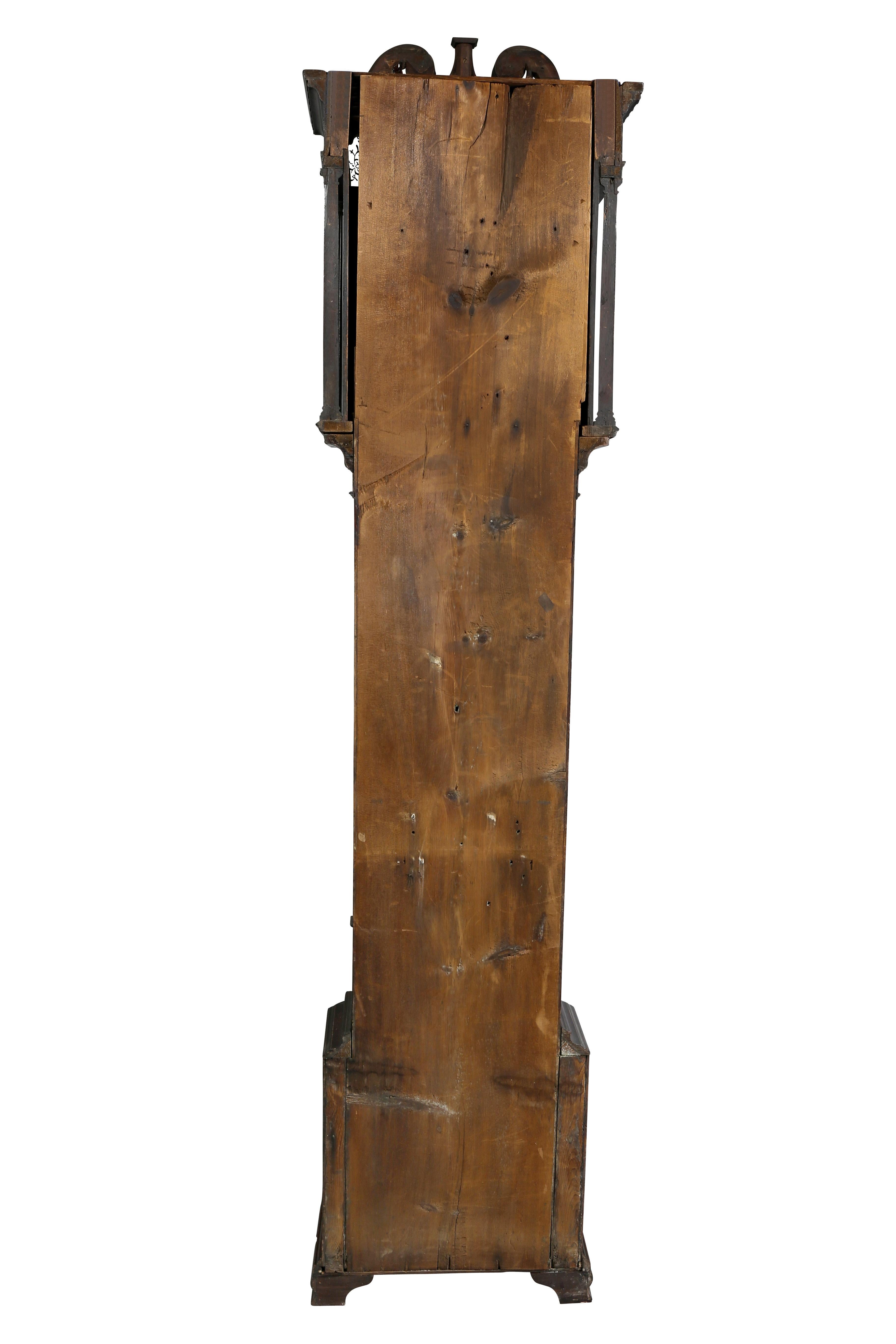 Longcase-Uhr aus Mahagoni aus der George-III-Periode von William Taylor aus Whitehaven, Cumbria im Angebot 9