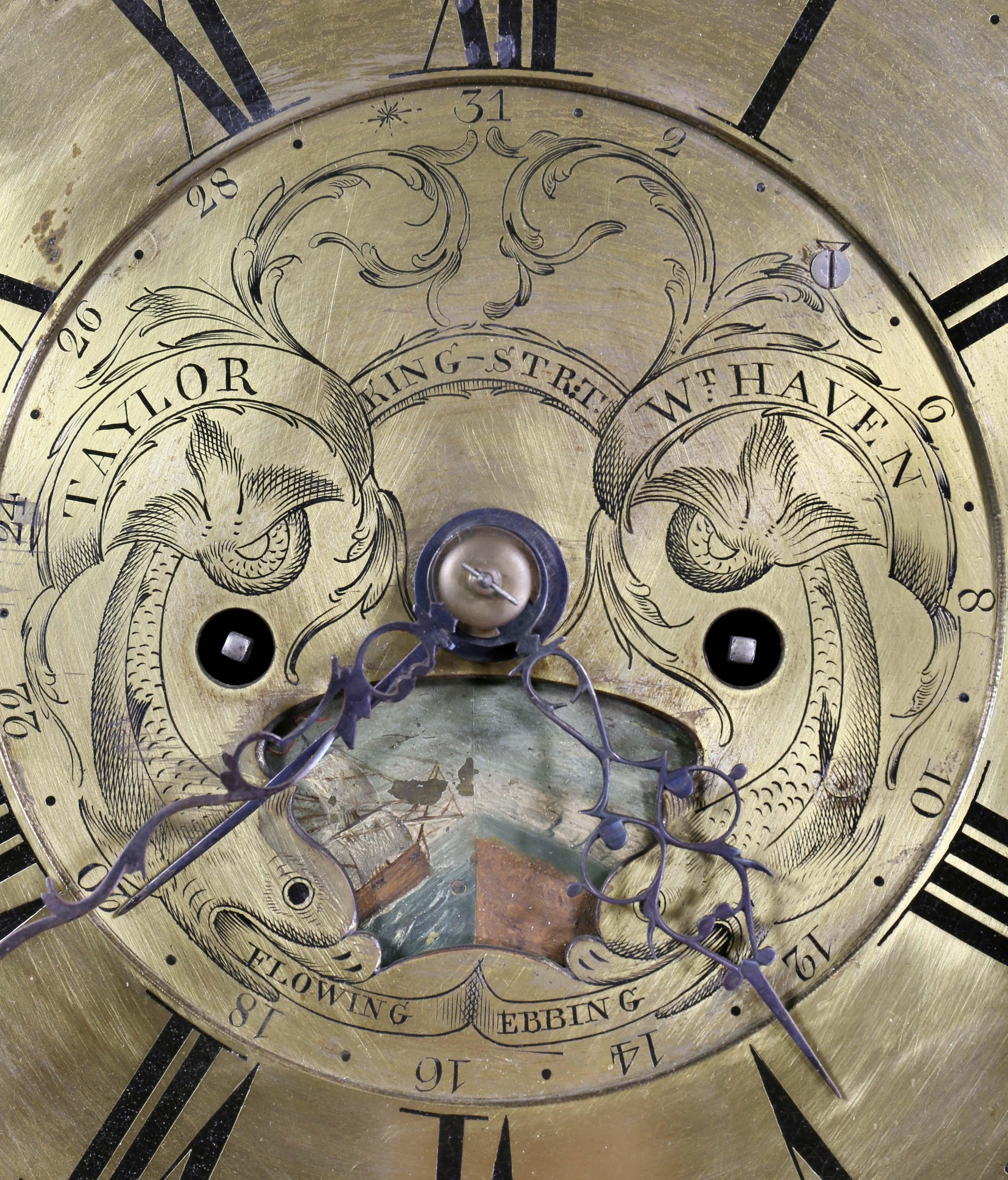 Longcase-Uhr aus Mahagoni aus der George-III-Periode von William Taylor aus Whitehaven, Cumbria (Englisch) im Angebot