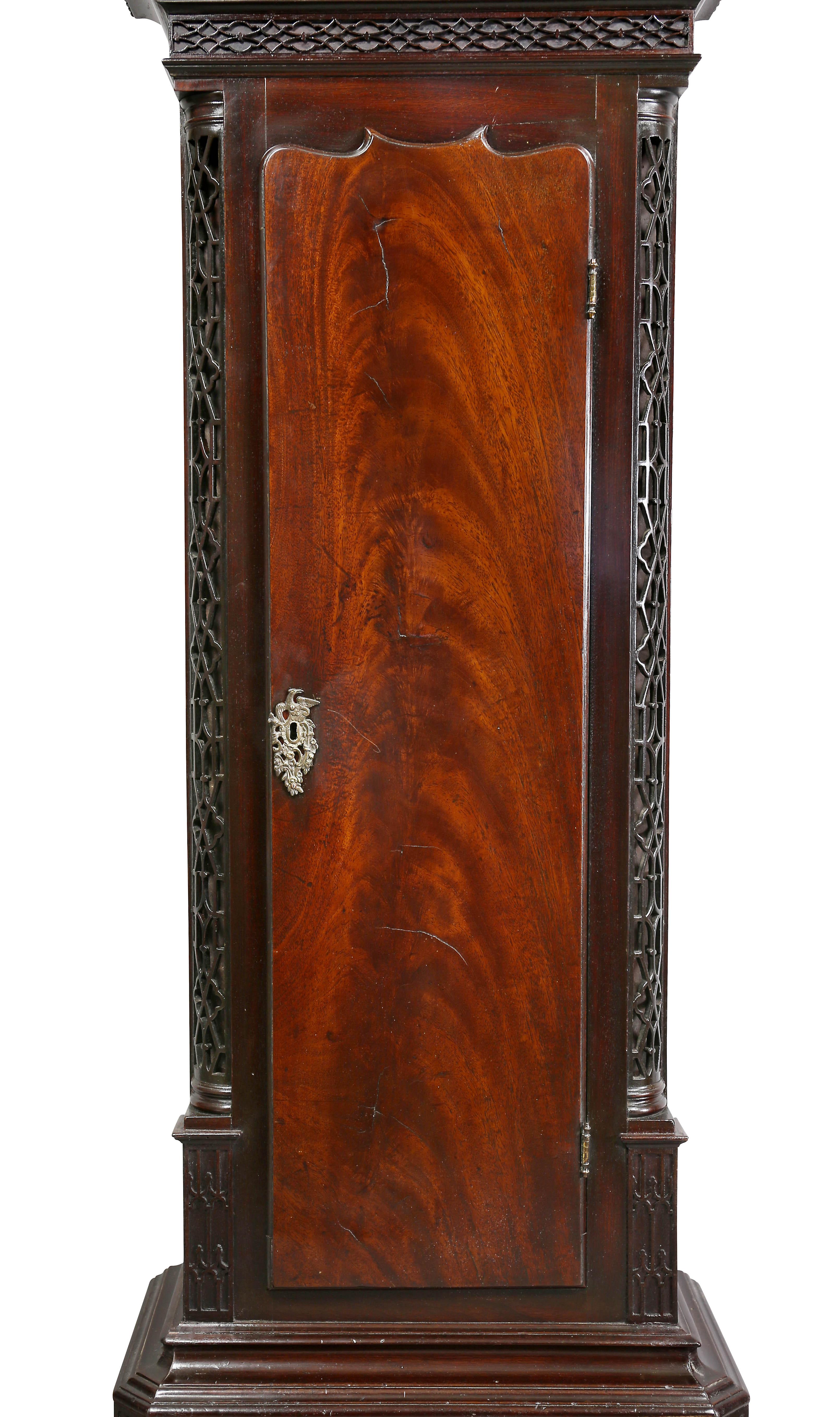 Longcase-Uhr aus Mahagoni aus der George-III-Periode von William Taylor aus Whitehaven, Cumbria im Angebot 1