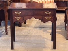 George III Mahogany Lowboy With Shaped Apron