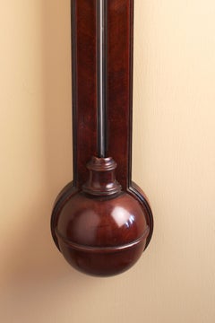 George III Mahogany Mercury Stick Barometer by Henry Andrews, Royston