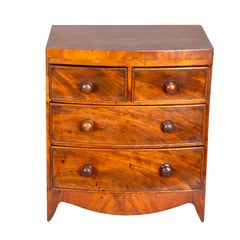 George III Mahogany Miniature Bowfront Chest