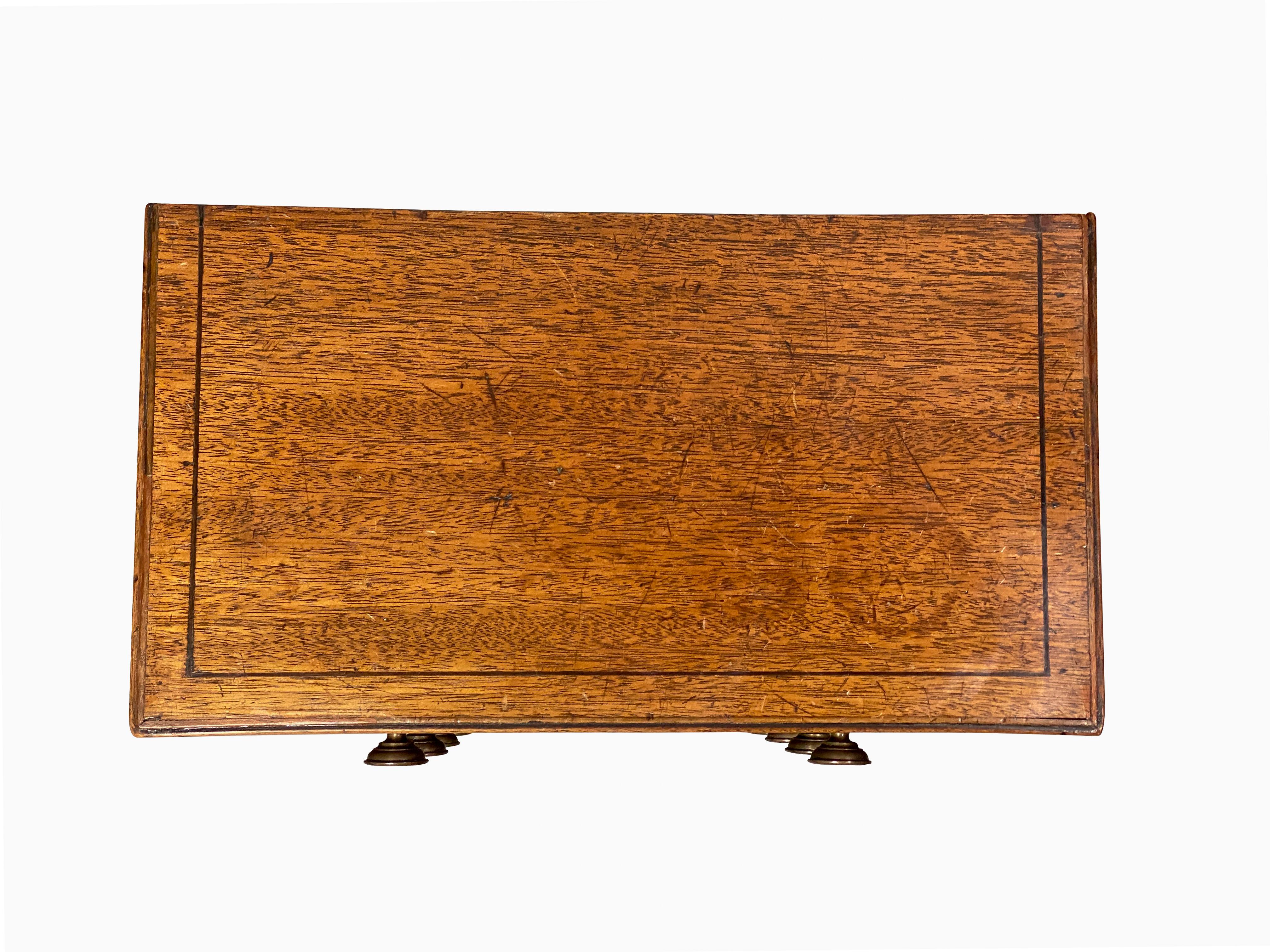 George III Mahogany Miniature Chest For Sale 2