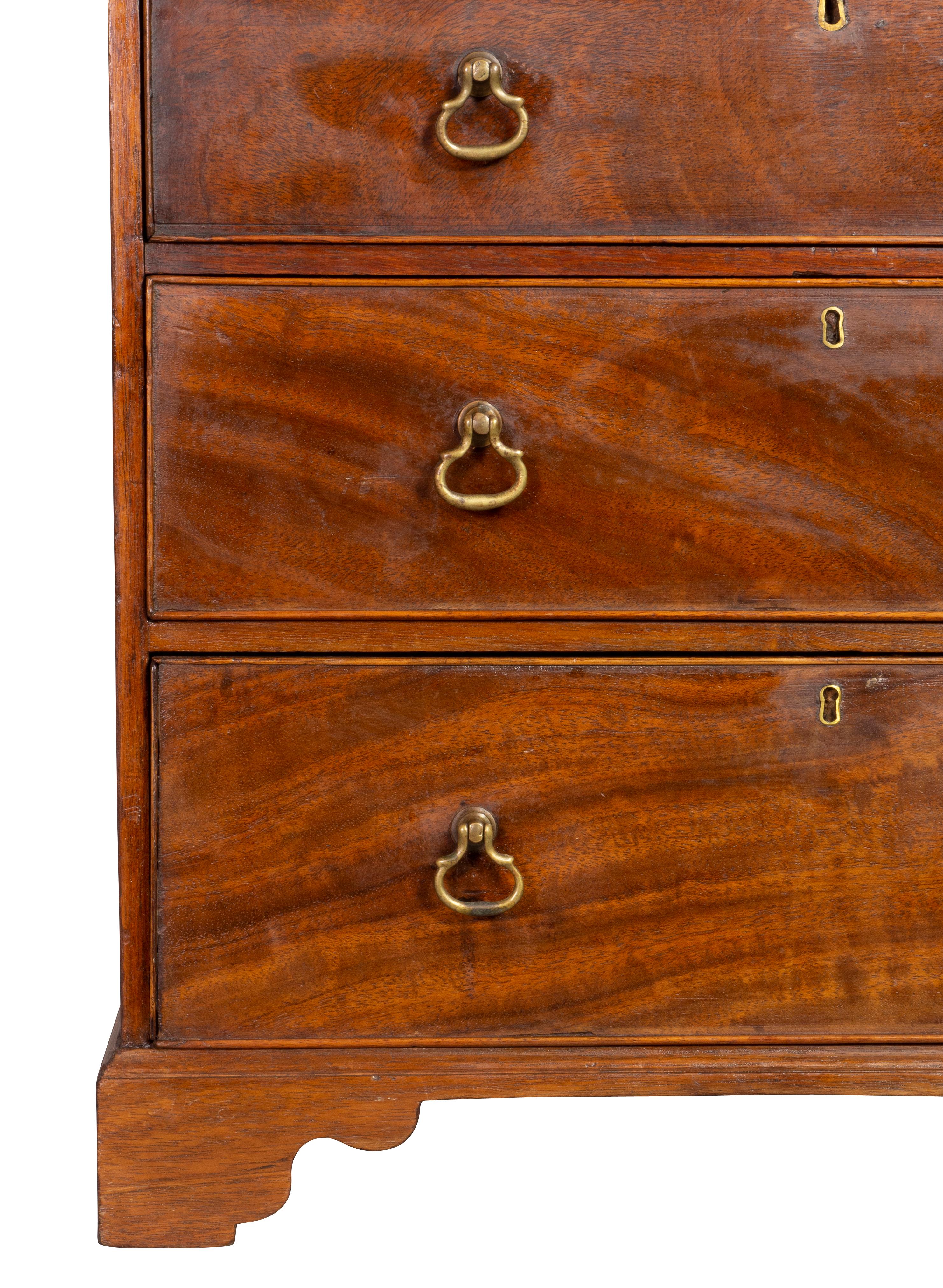 George III Mahogany Miniature Chest of Drawers 7