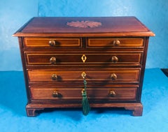 George III Mahogany Miniature Chest of Drawers