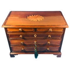 Antique George III Mahogany Miniature Chest of Drawers