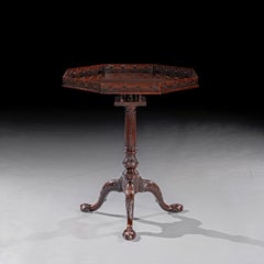 George III Mahogany Octagonal Tripod Table