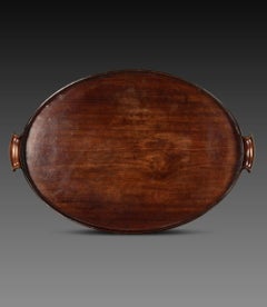 George III Mahogany Oval Tray