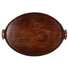 George III Mahogany Oval Tray