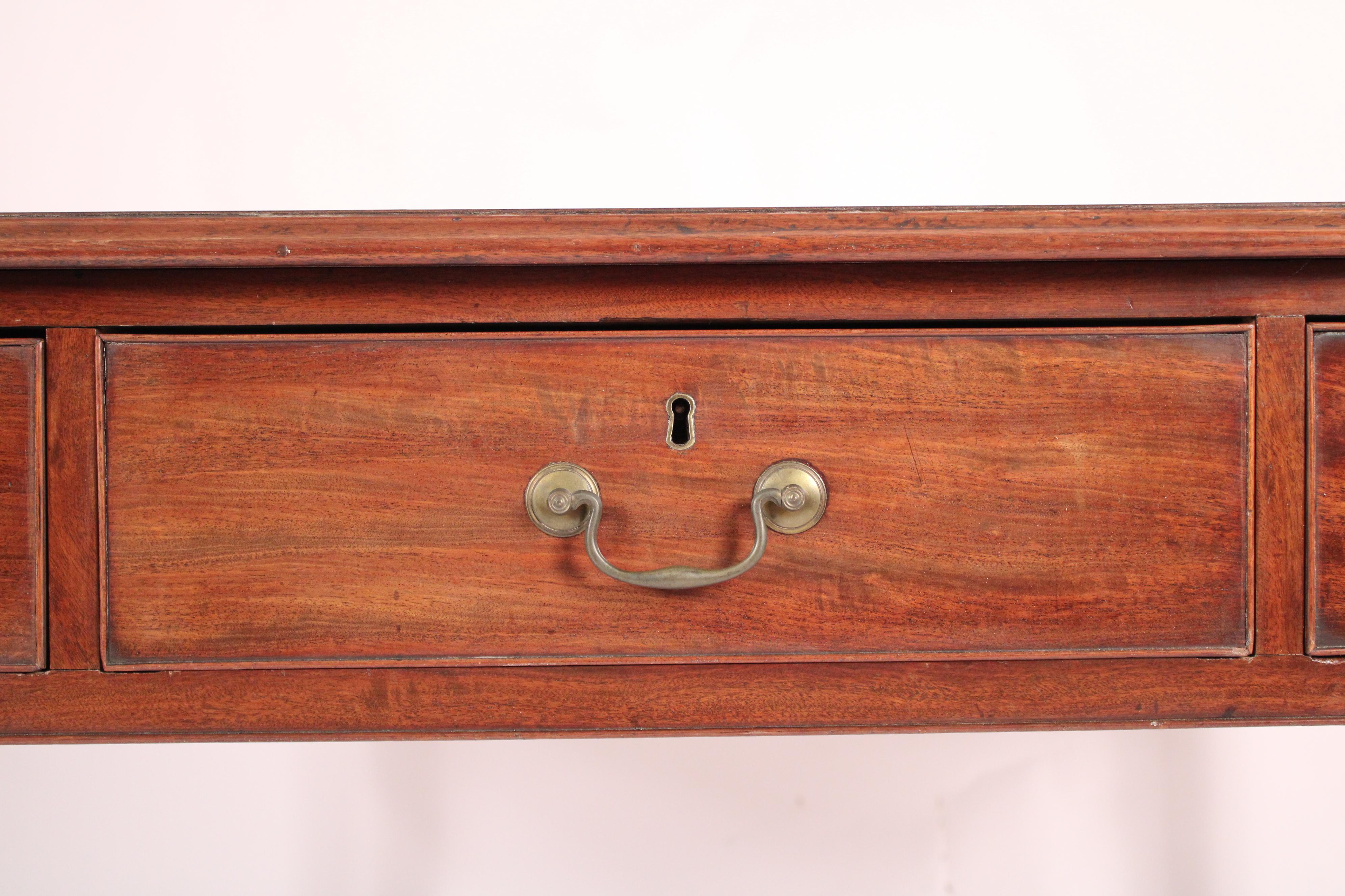 Antique George III Style Mahogany Partners Writing Table For Sale 3