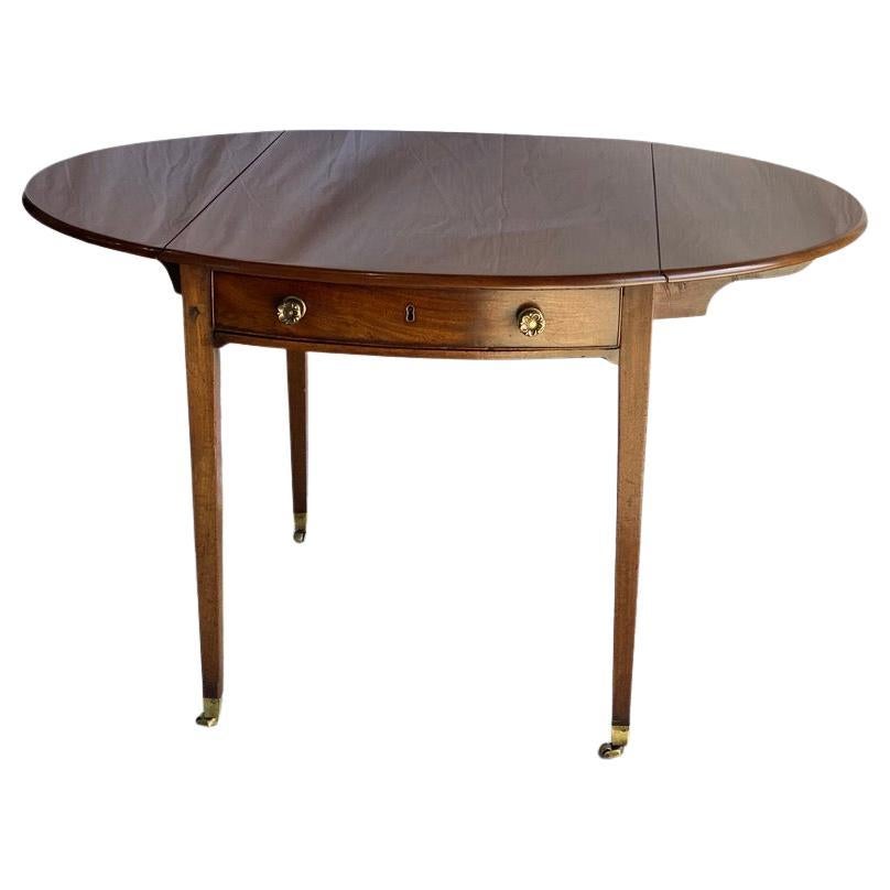 George III Mahogany Pembroke Table For Sale