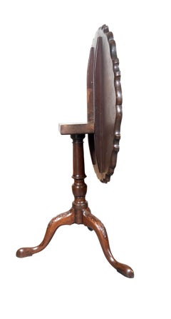 George III Mahogany Piecrust Tilt Top Table