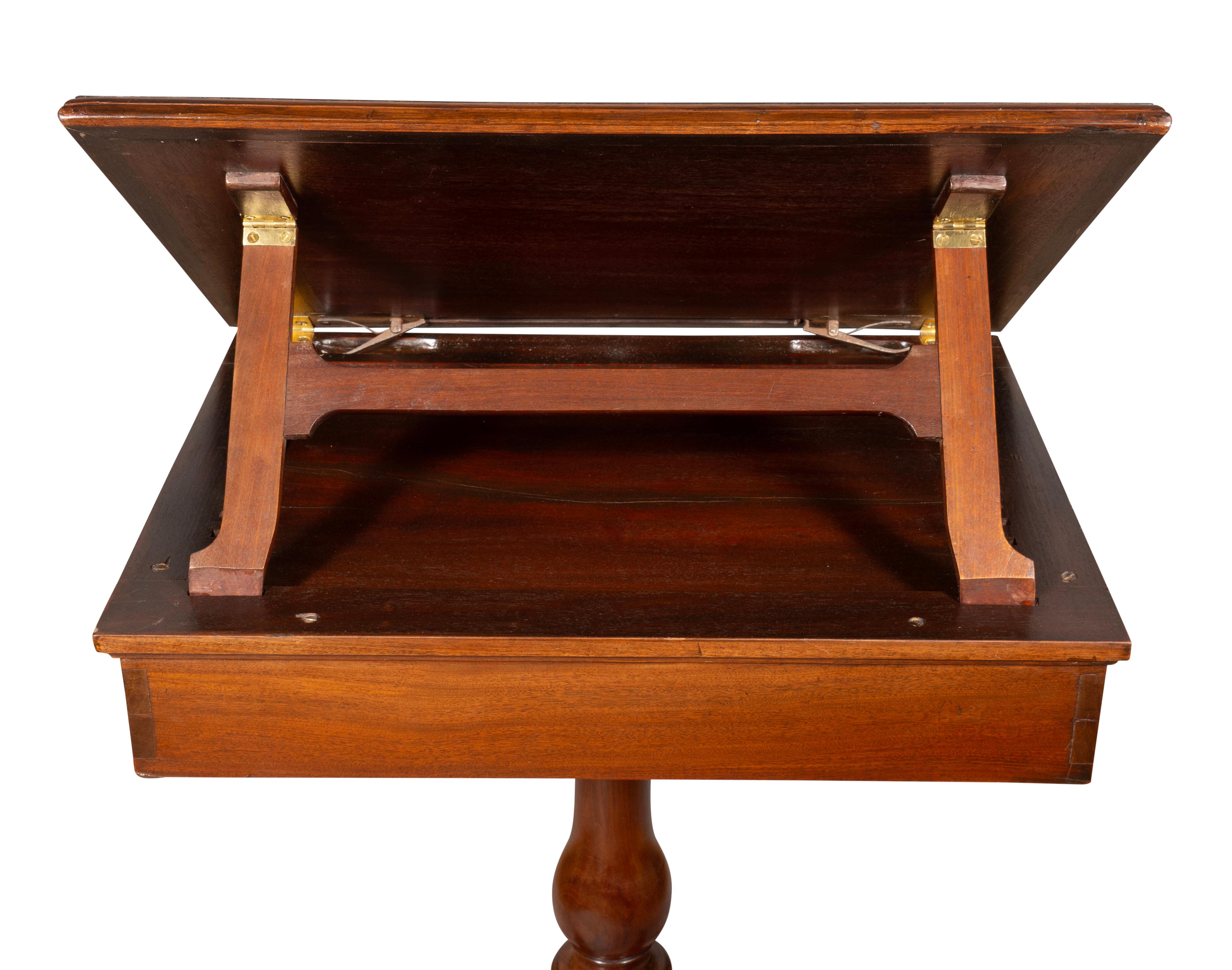 George III Mahogany Reading Stand For Sale 4