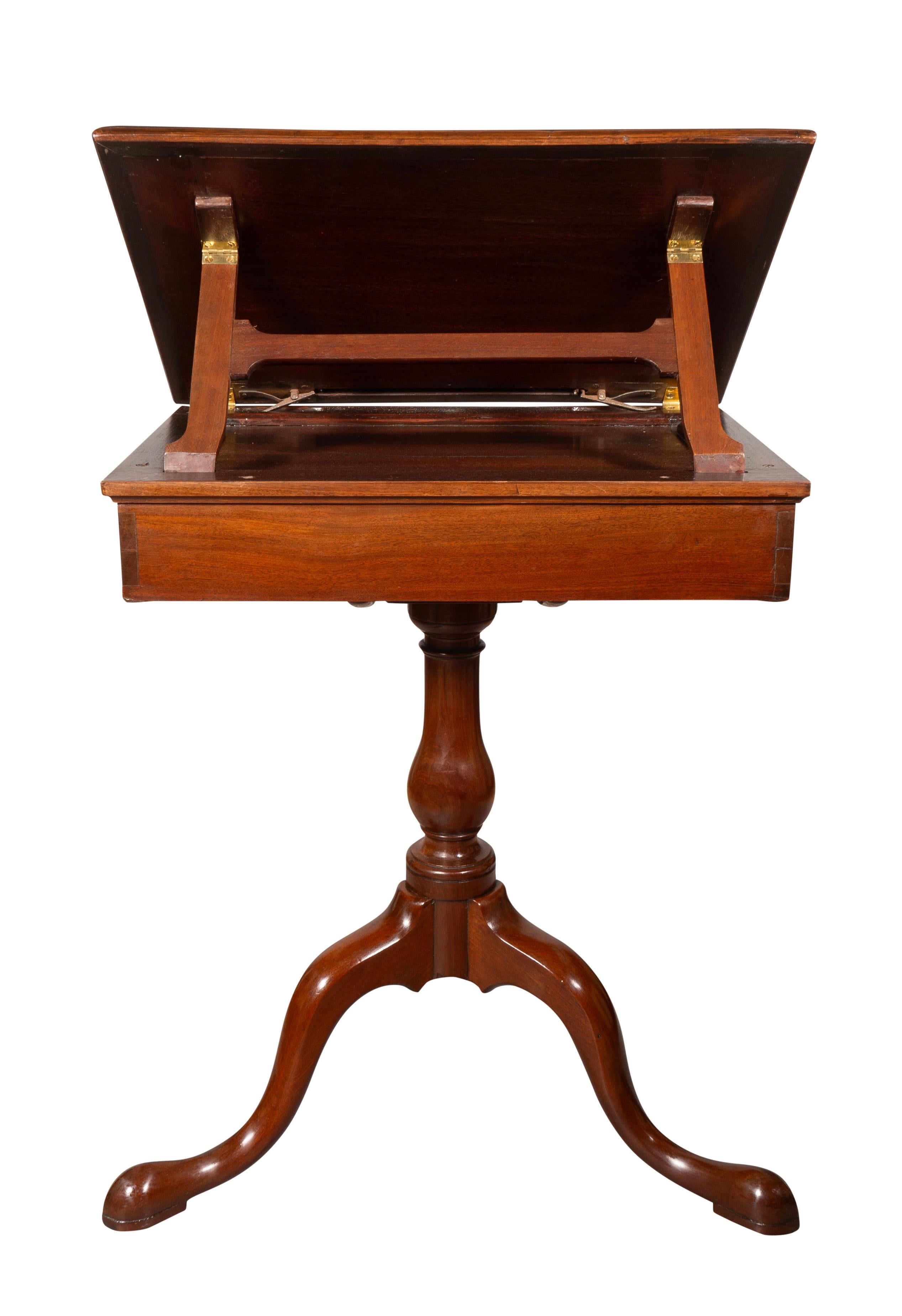 Mid-18th Century George III Mahogany Reading Stand For Sale