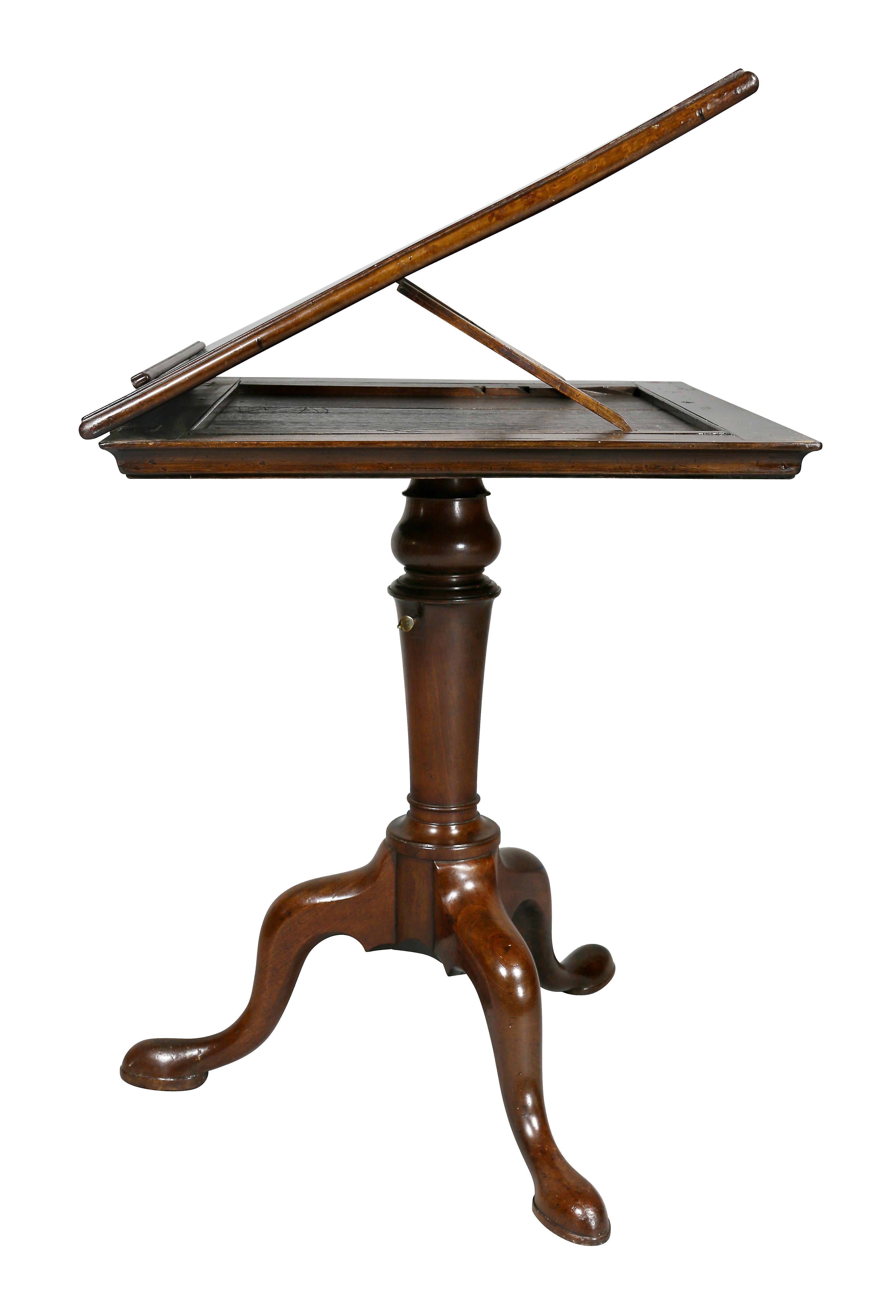 George III Mahogany Reading Stand For Sale 1