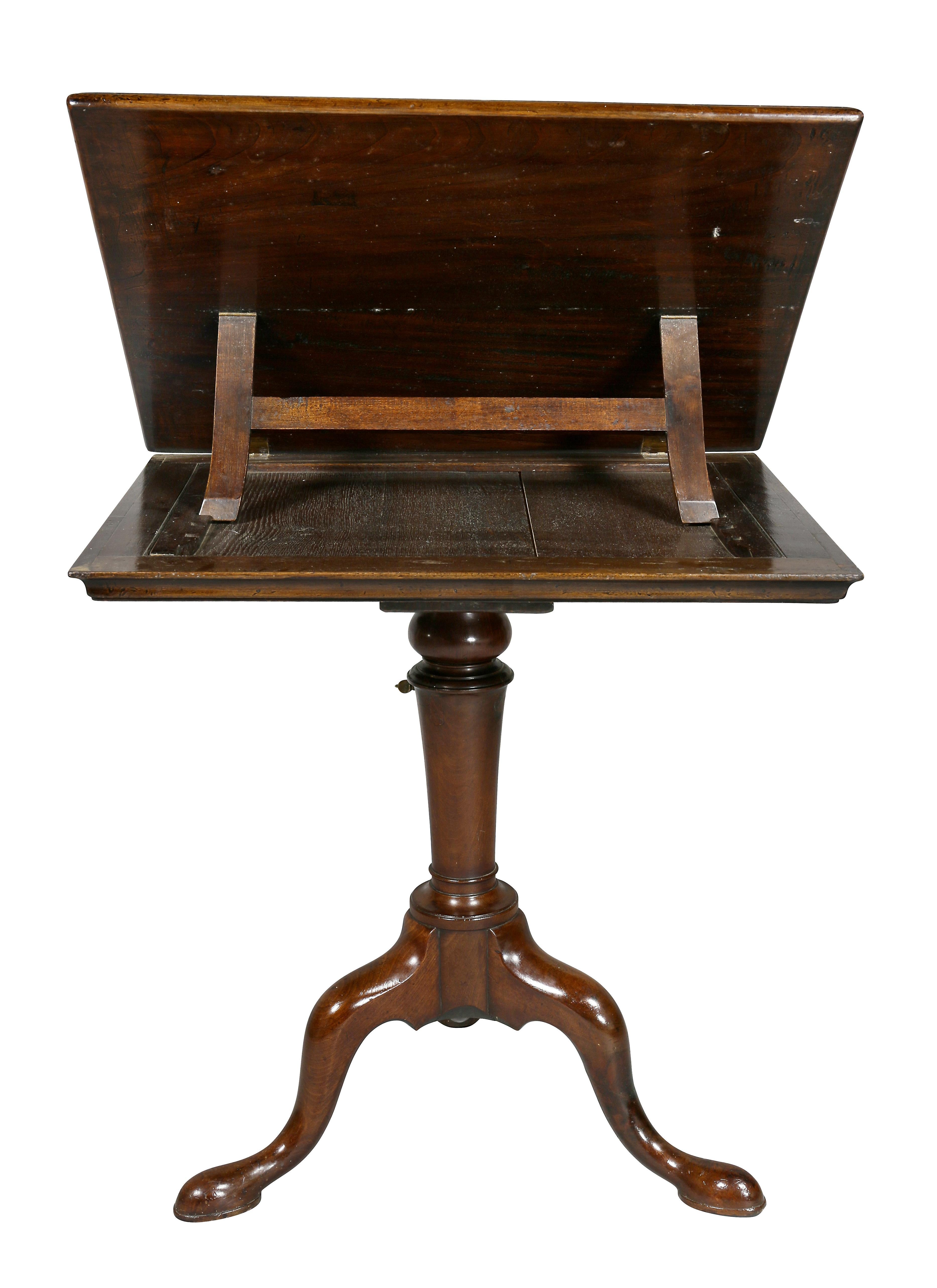George III Mahogany Reading Stand For Sale 2
