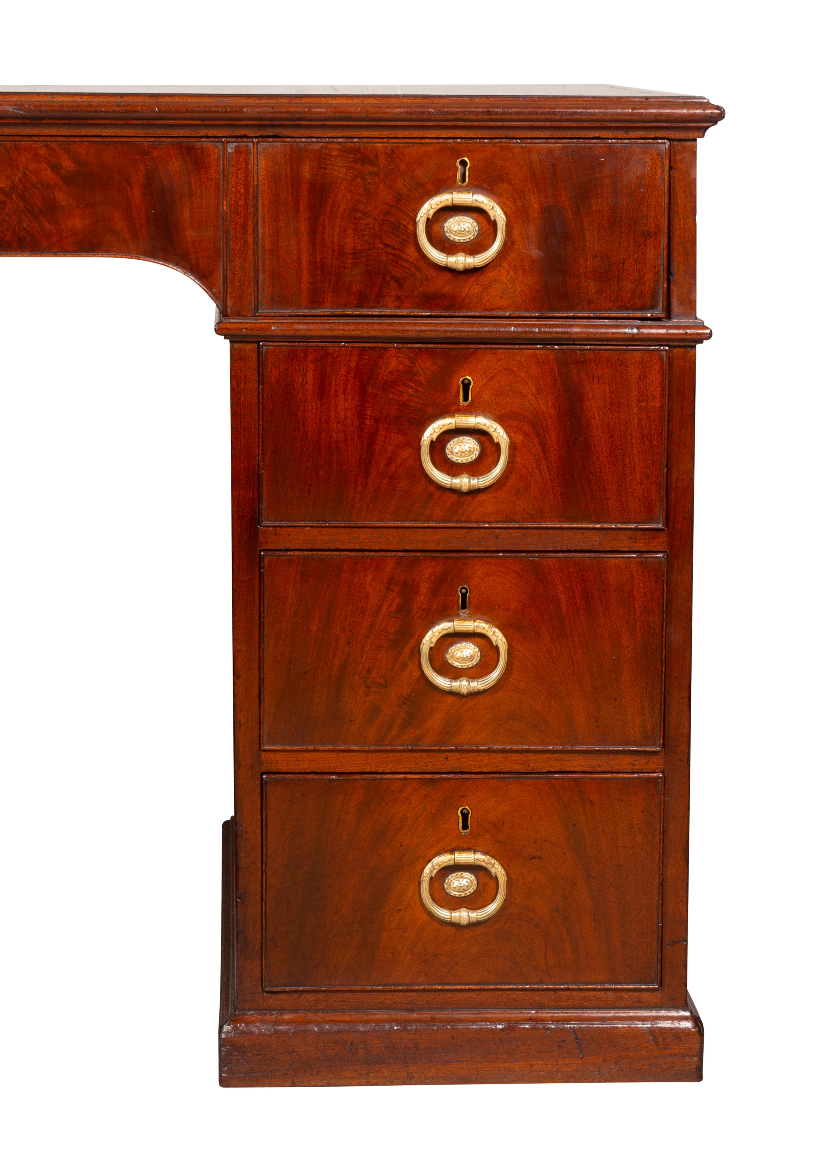 George III Mahogany Rent Desk by Gillows of Lancaster For Sale 13