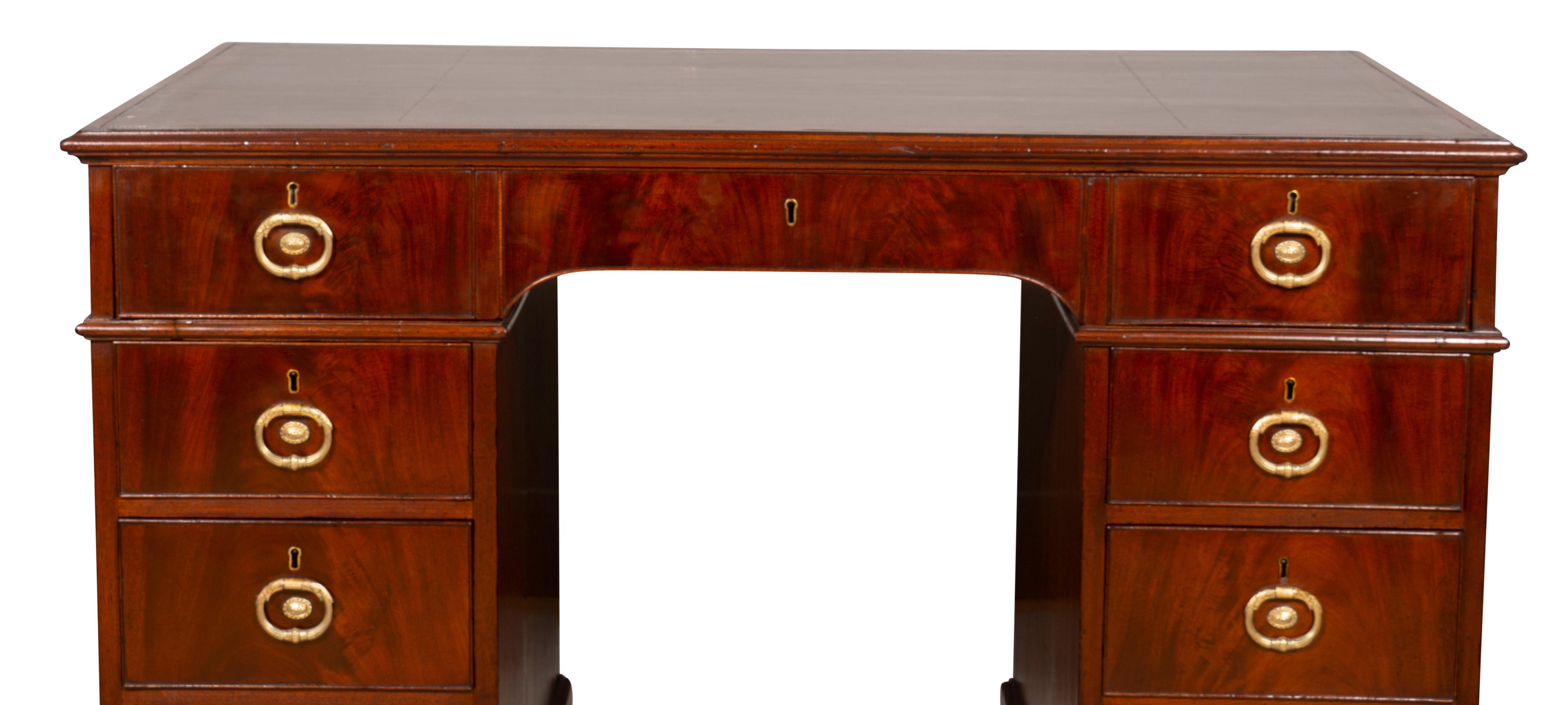 Rent-Schreibtisch aus Mahagoni von Gillows of Lancaster, George III. im Angebot 14