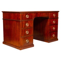 George III Mahogany Rent Desk by Gillows of Lancaster