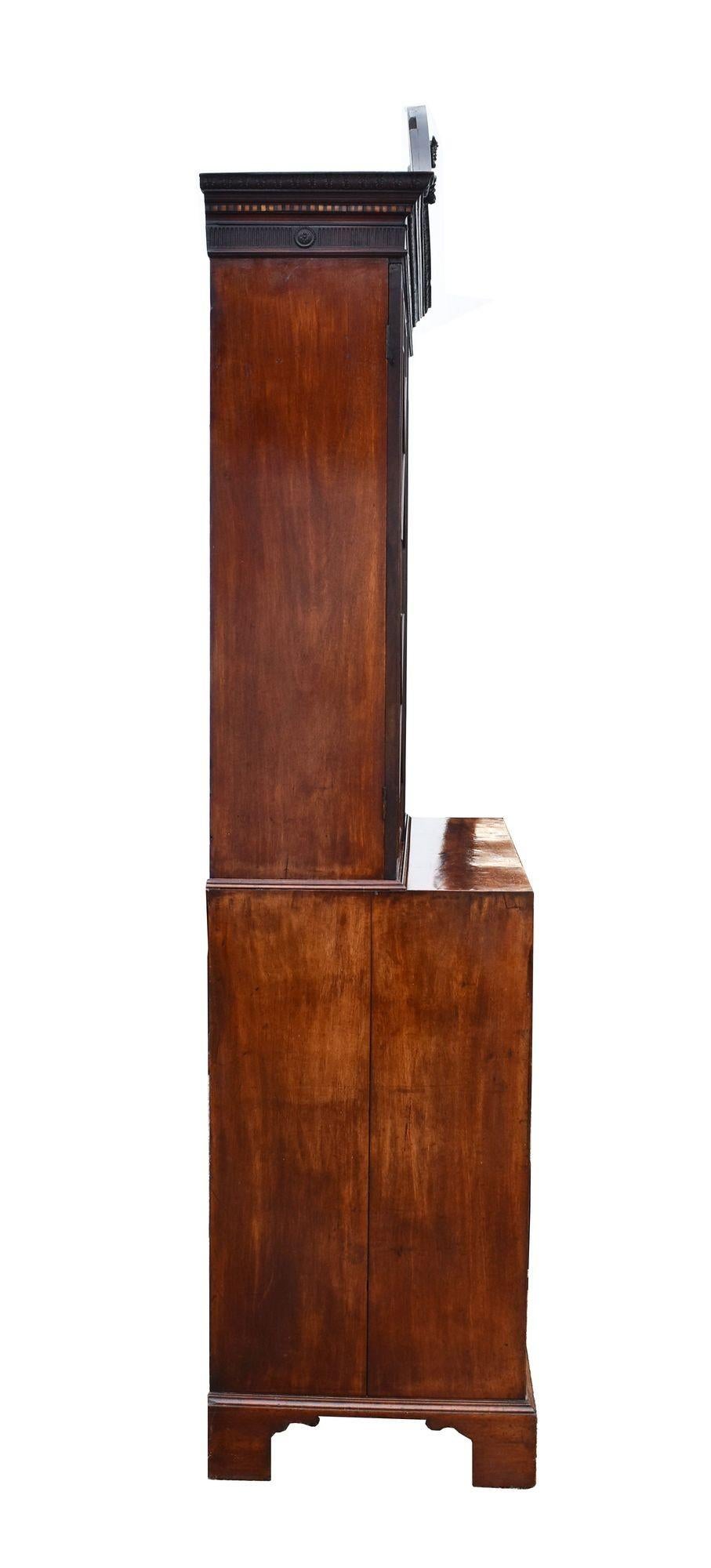 Libreria secretaire in mogano Giorgio III In condizioni buone in vendita a Chelmsford, Essex