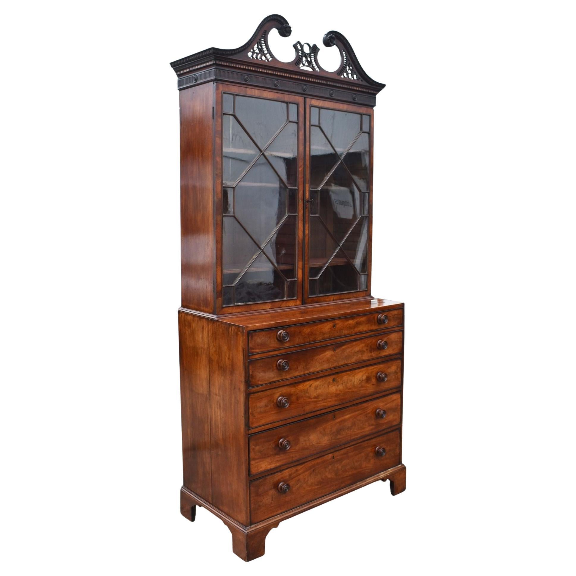 Libreria secretaire in mogano Giorgio III