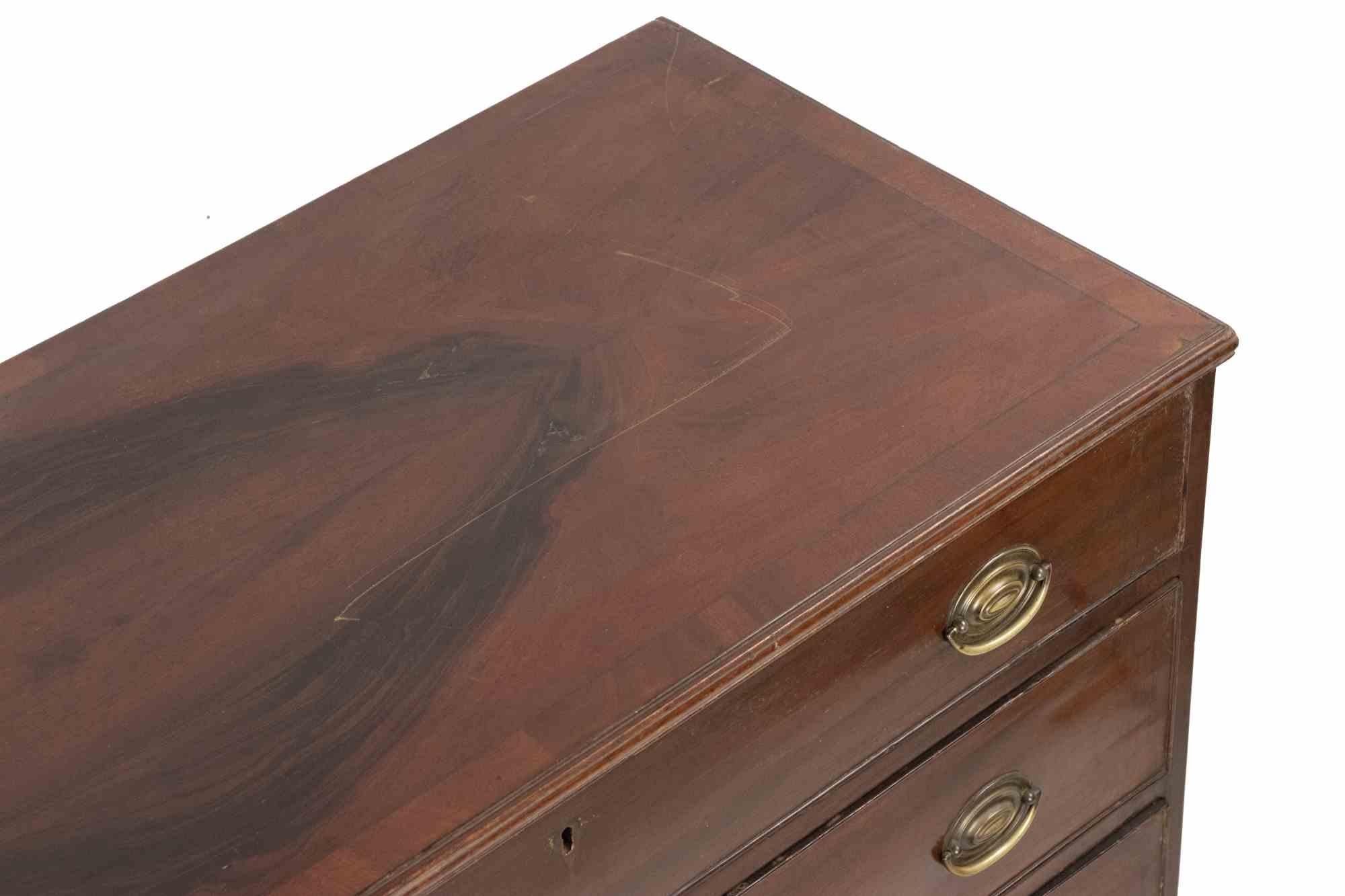Legno Cassapanca Secrétaire di Giorgio III in mogano, XIX secolo in vendita