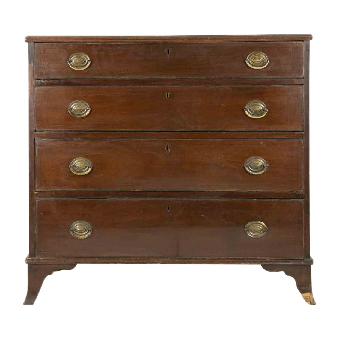 George III Mahogany Secrétaire Chest, 19th Century
