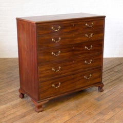 George III Mahogany Secretaire Chest