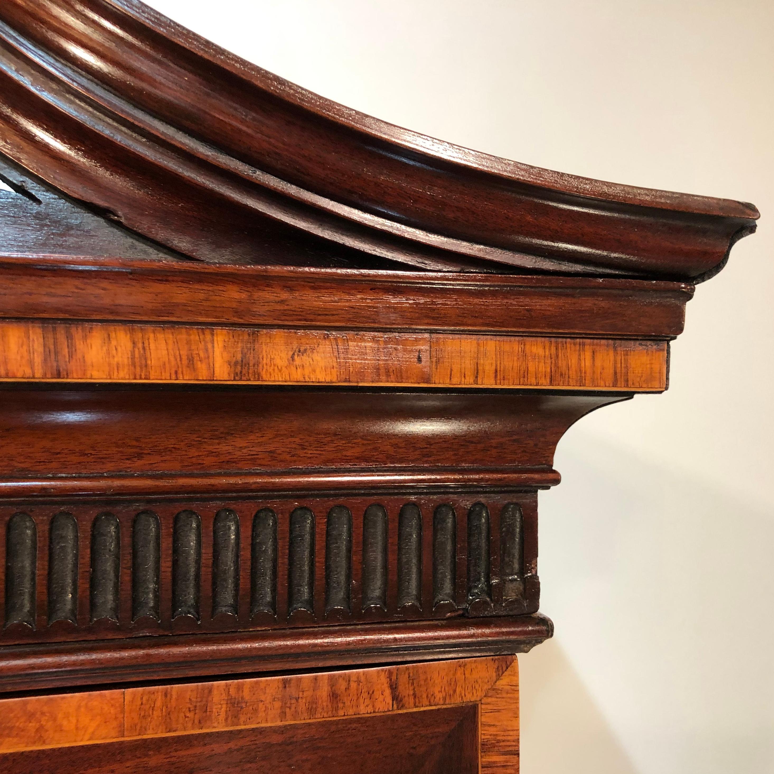 George III Mahogany Secretary, 18th Century, in the Manner of Henry Kettle 7