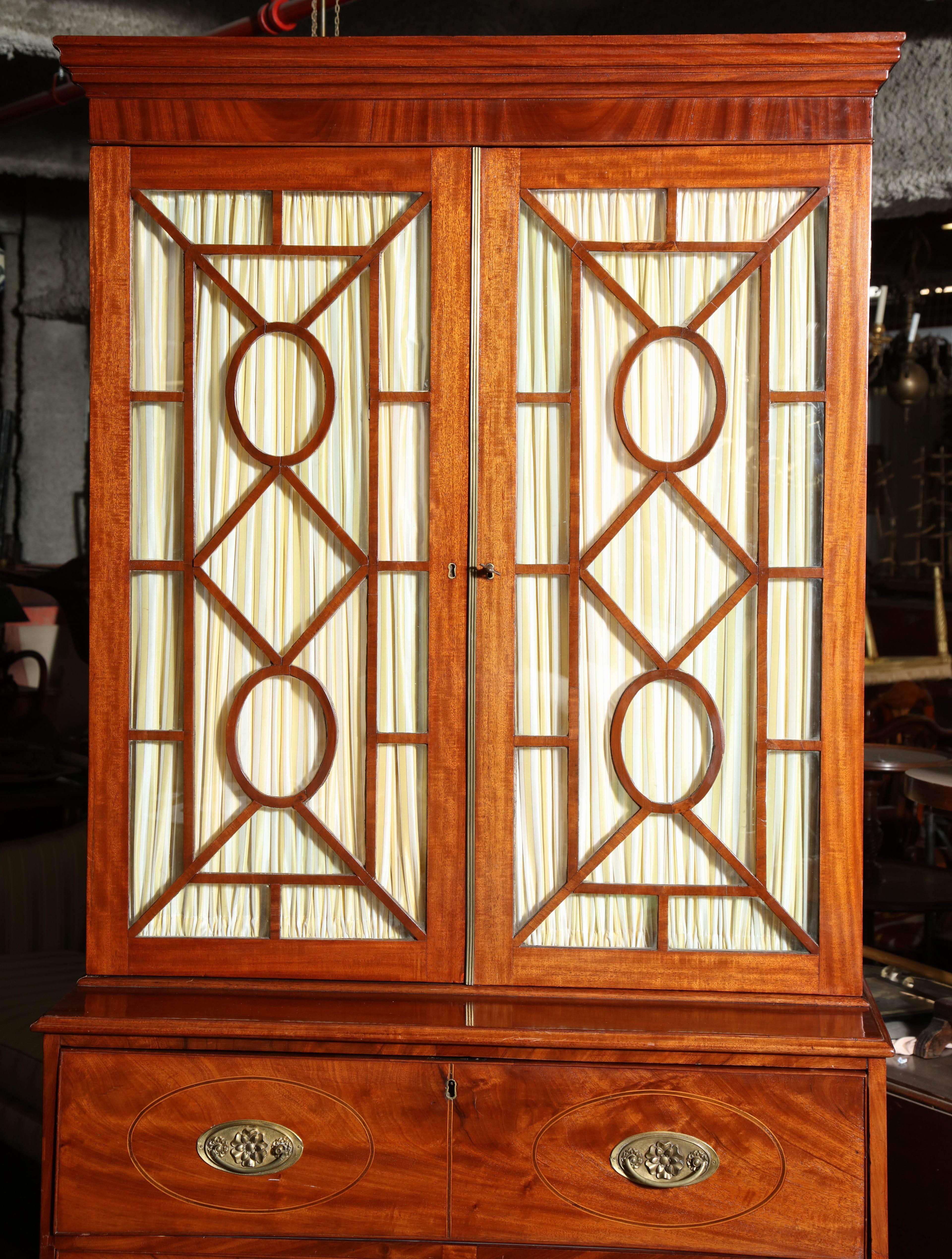 George III Mahogany Secretary Desk 5