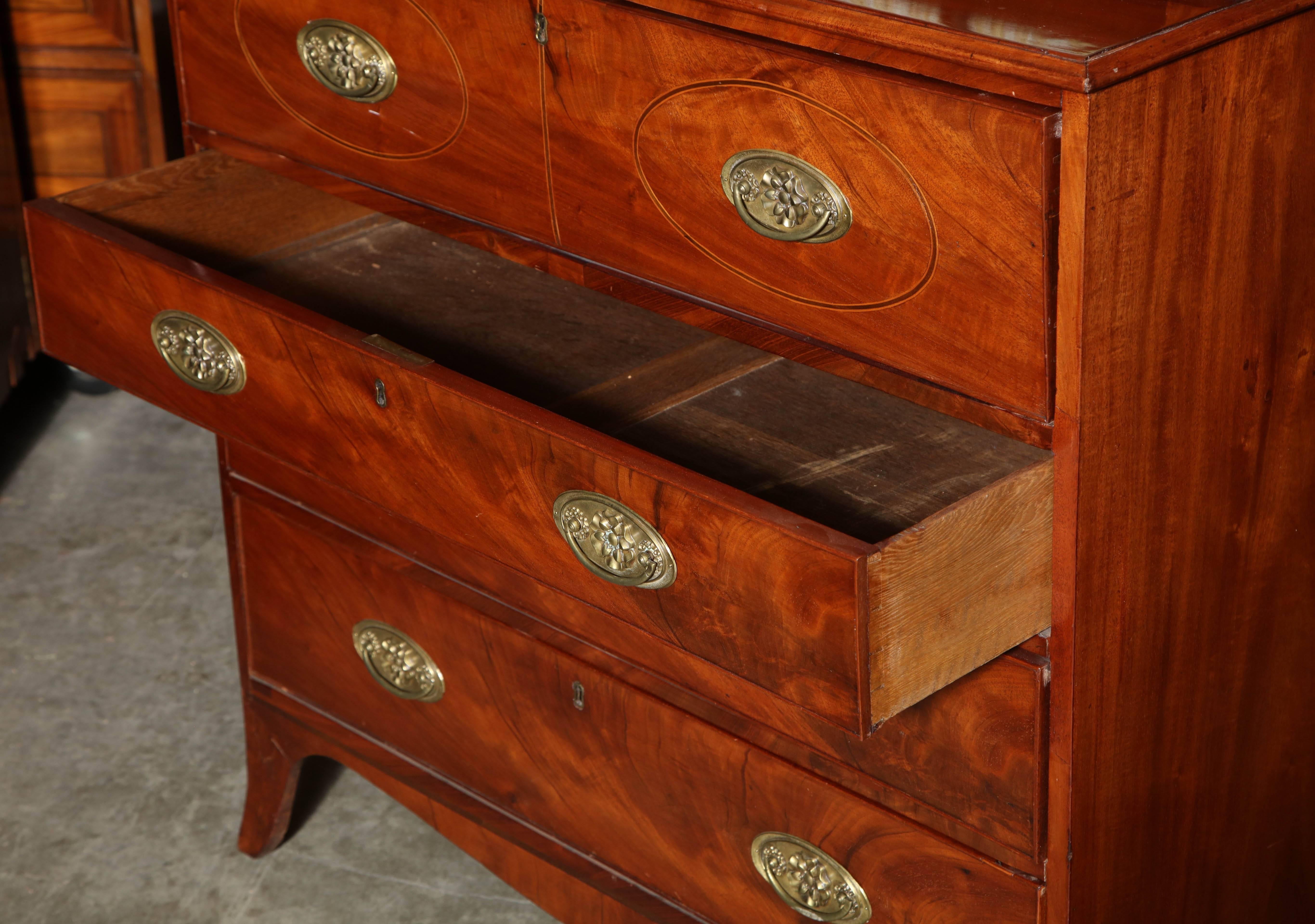 George III Mahogany Secretary Desk 3