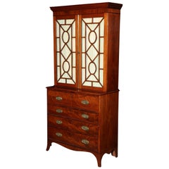 George III Mahogany Secretary Desk