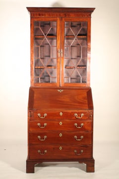 George III Mahogany Secretary