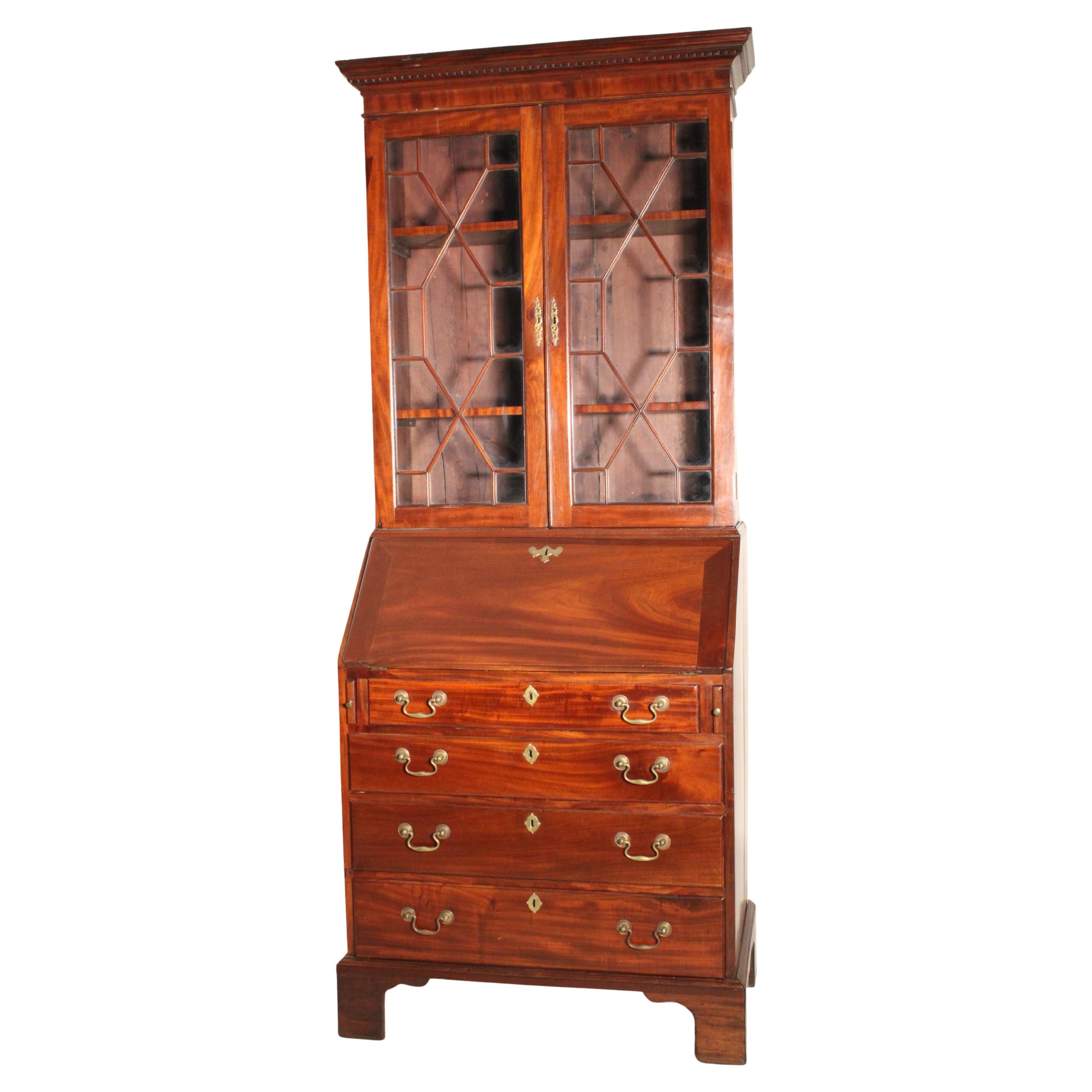 George III Mahogany Secretary